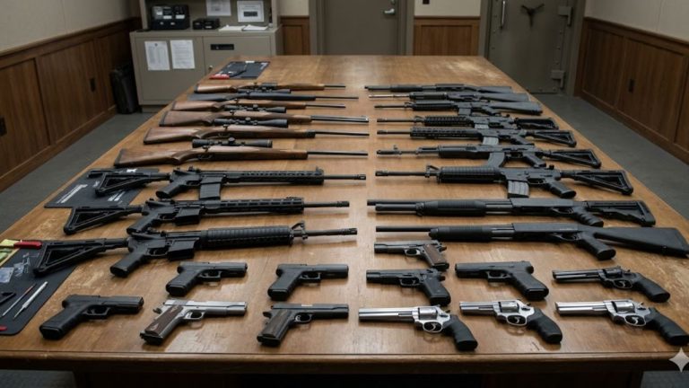 Two Defendants Face 131 Charges After Authorities Remove 38 Illegal Firearms
